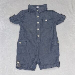 (3 for $10) Joe Fresh Blue romper Jumpsuit Classic Style